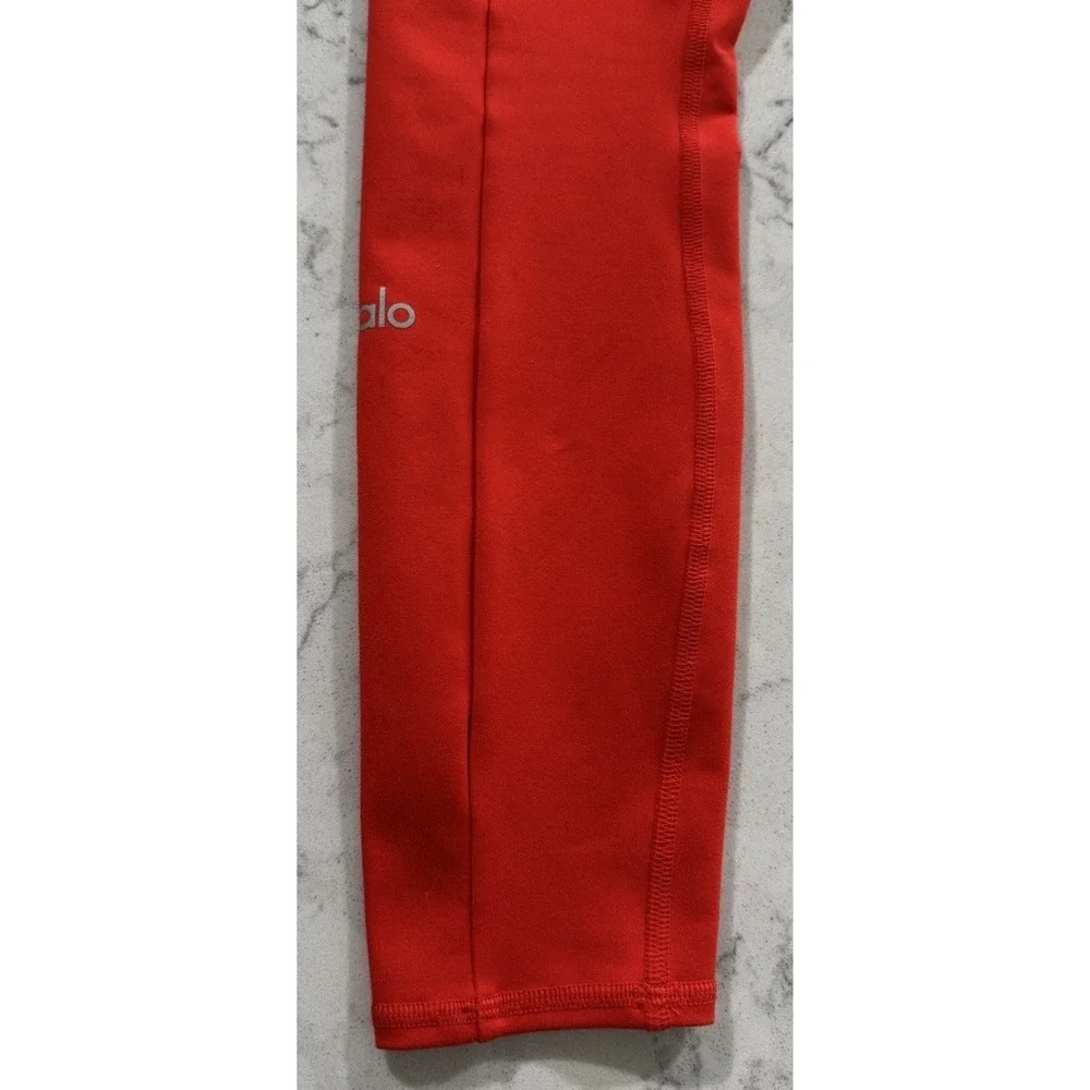 ALO Yoga‎ 7/8 High Waist Checkpoint Leggings Womens XS Red Stretch Drawstring